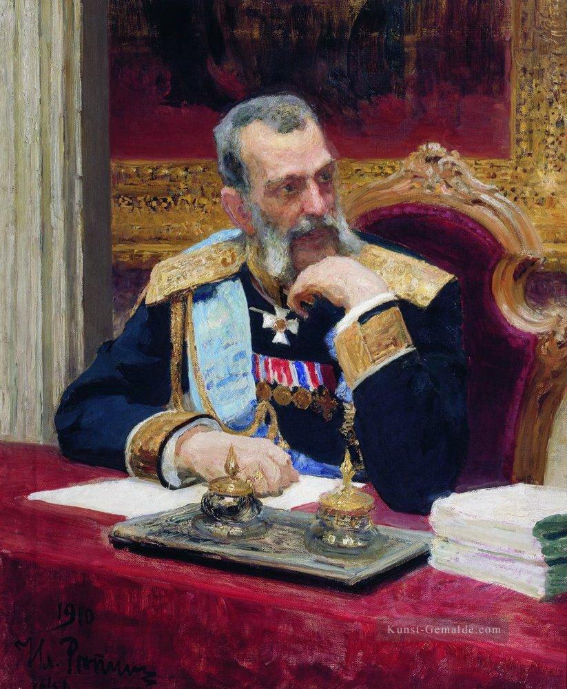 Porträt von Vladimir aleksandrovich 1910 Ilya Repin Ölgemälde